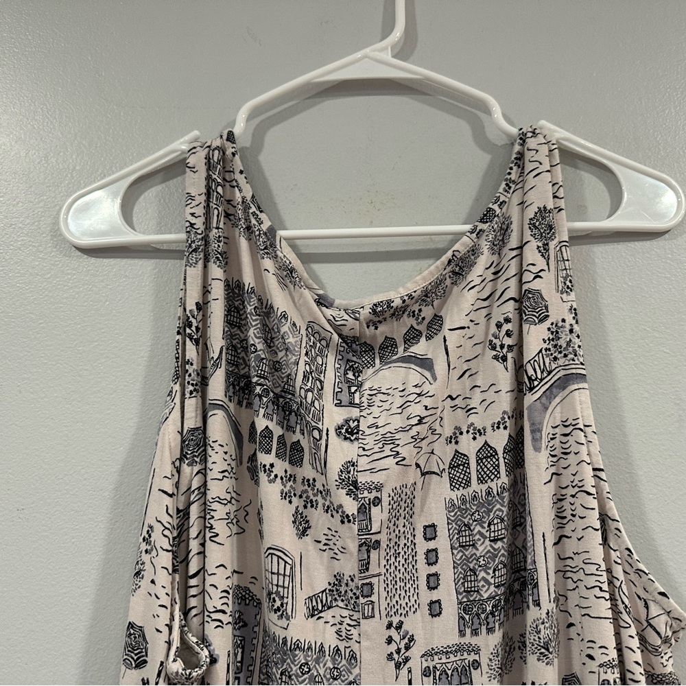 Cynthia Rowley Printed Rayon Blend Midi Dress 3X - Picture 5 of 8